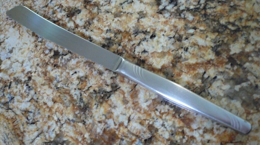 Vtg 1970's Hercules INOX Gelodur Brazil Stainless Steel Bread Knife 12 1/4"